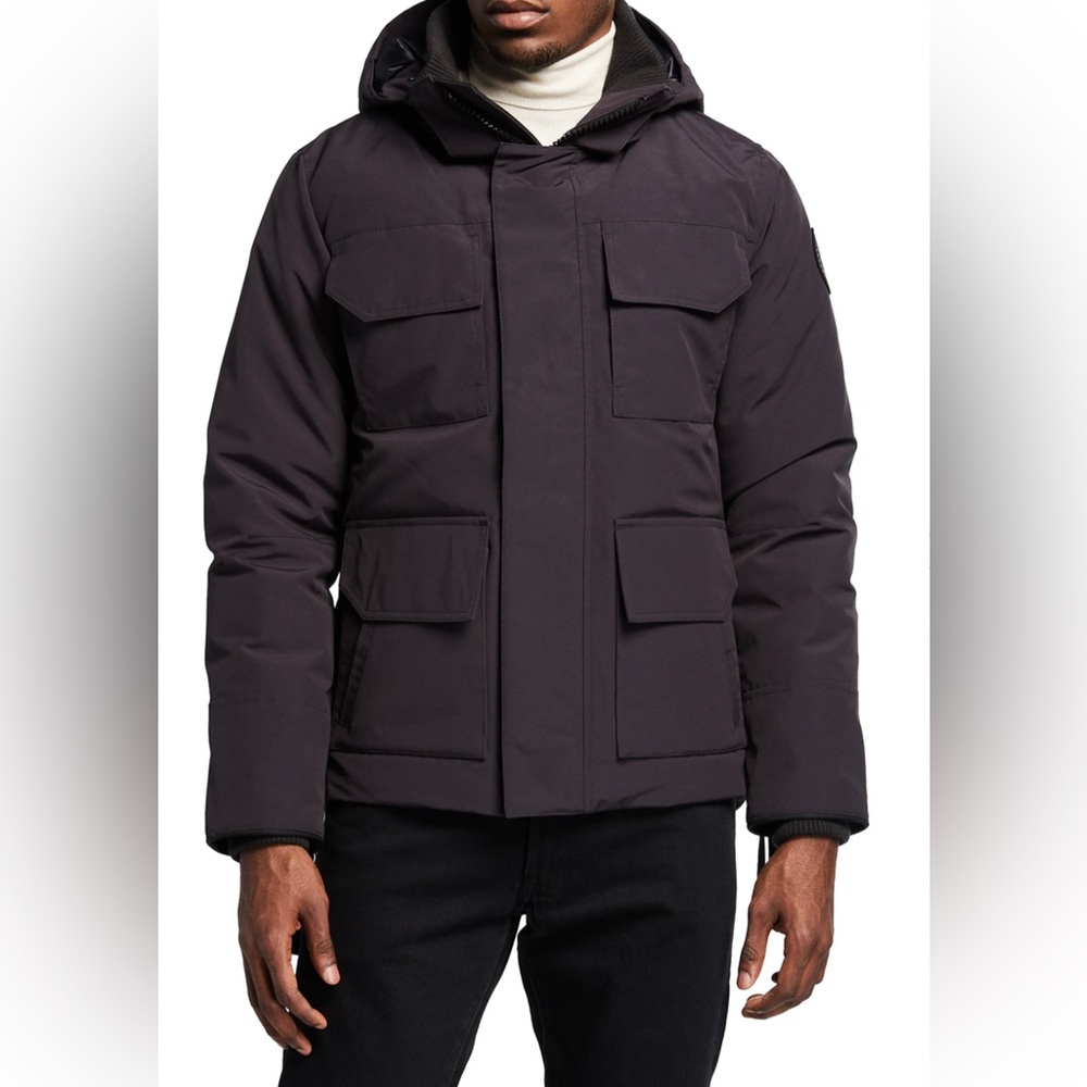 Canada Goose Men's Maitland Hooded Parka Coat Black Label